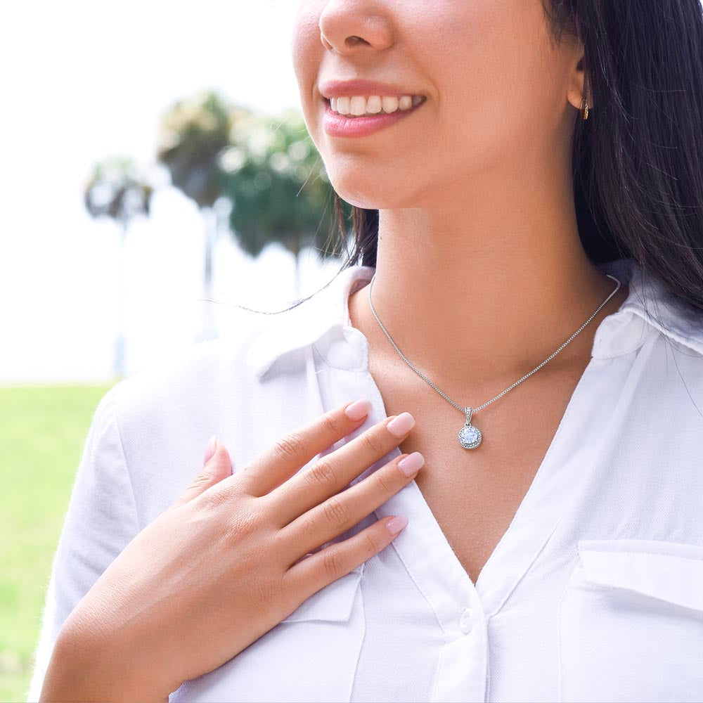 Emotional Gift For Daughter - Solitaire Necklace