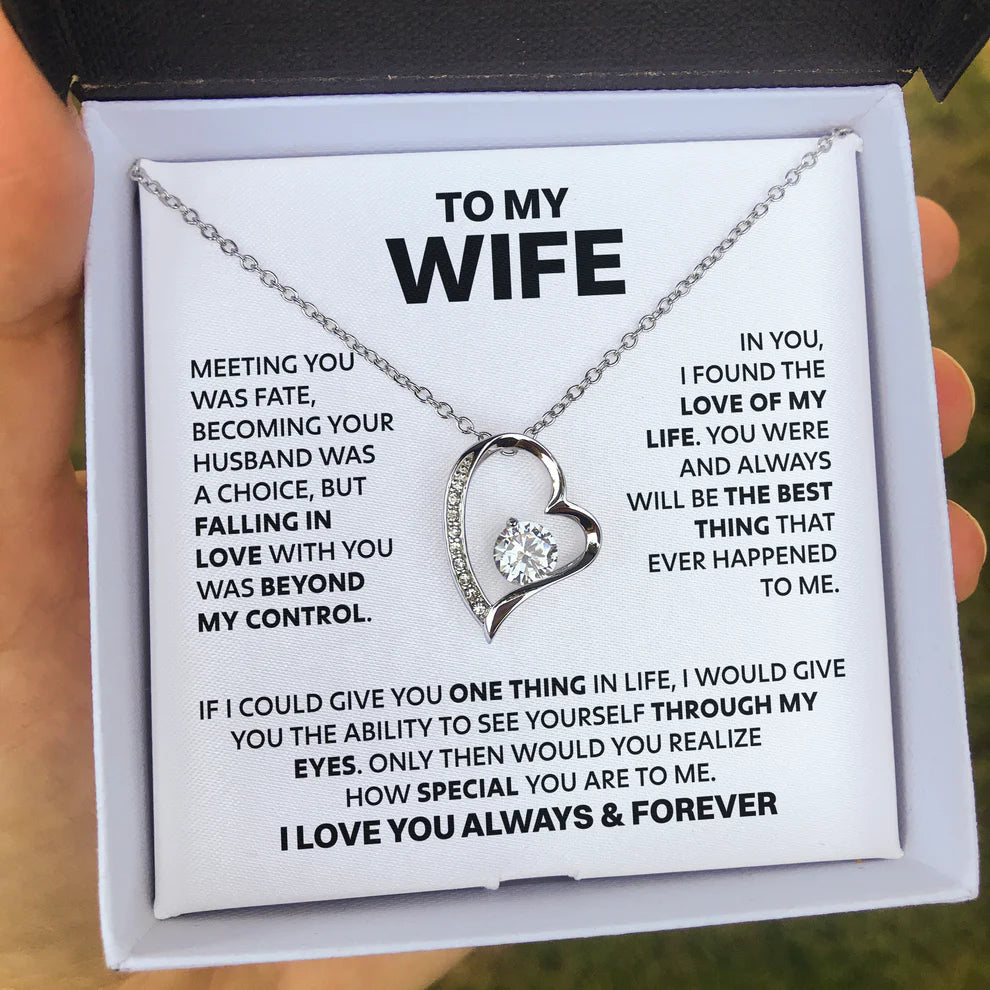 SHINEIVA | Wife Heart Necklace | Meeting you was fate