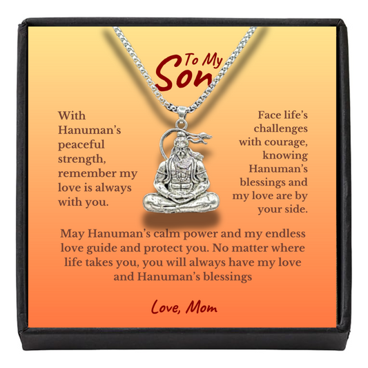 Divine Guardian Hanuman Necklace