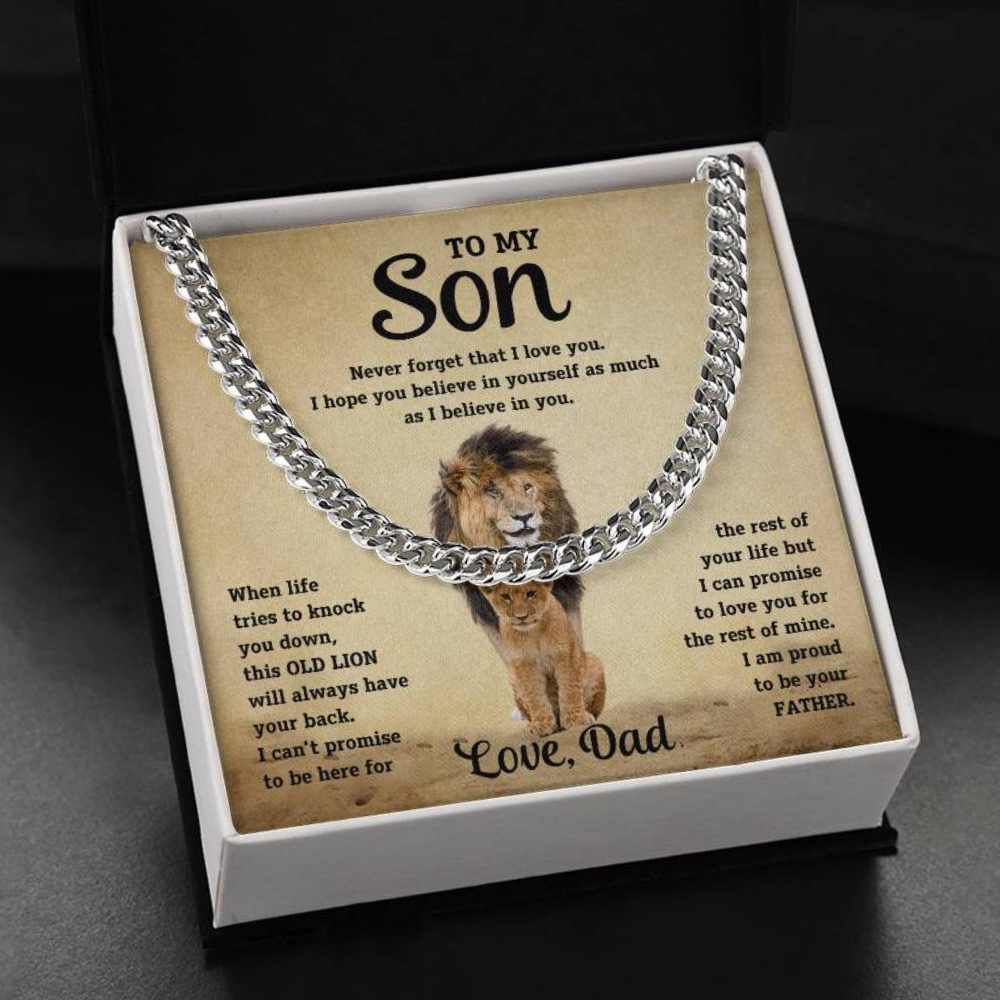 Son Heartfelt Gift - Cuban Link Chain