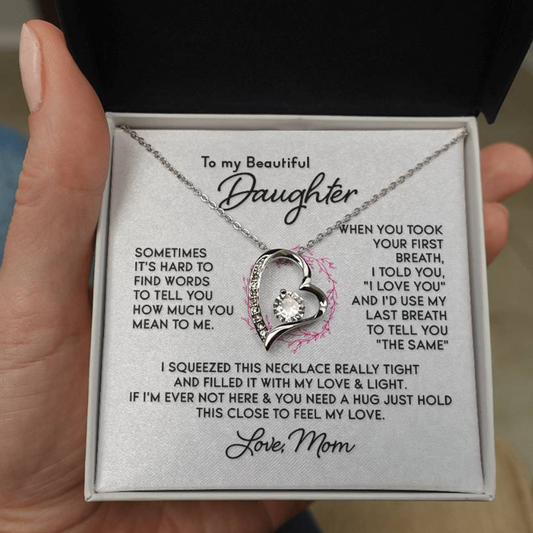 Heartfelt Daughter's Memoir - Forever Love Necklace