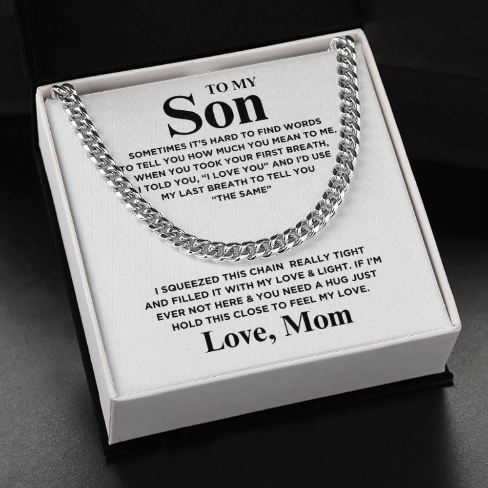 Unbreakable Bonds : Son Cuban Link Chain