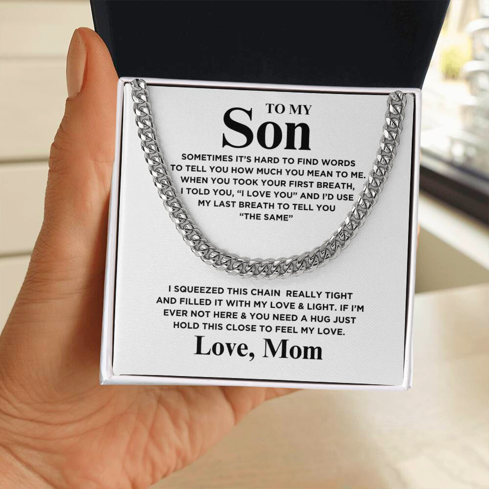 Unbreakable Bonds : Son Cuban Link Chain