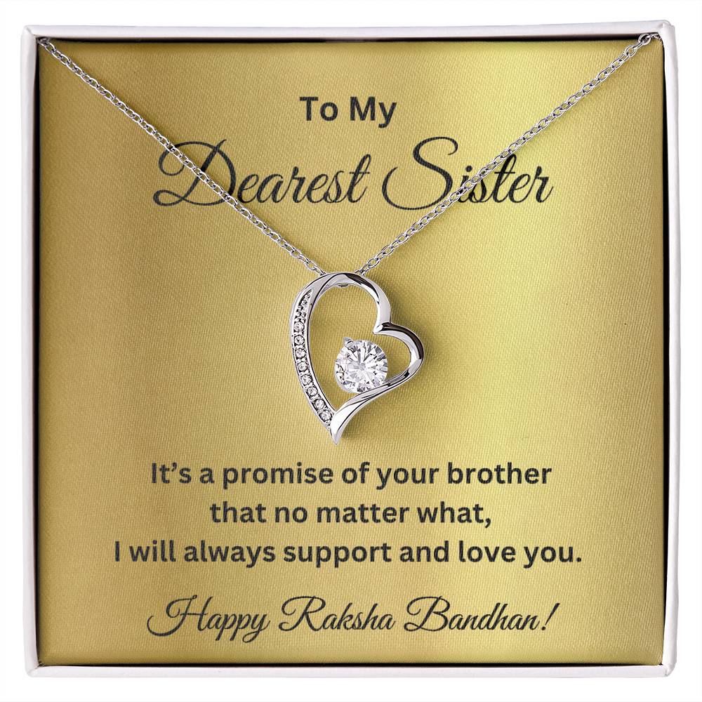 Luxury Rakhi Gift For Sister - Forever Love Necklace