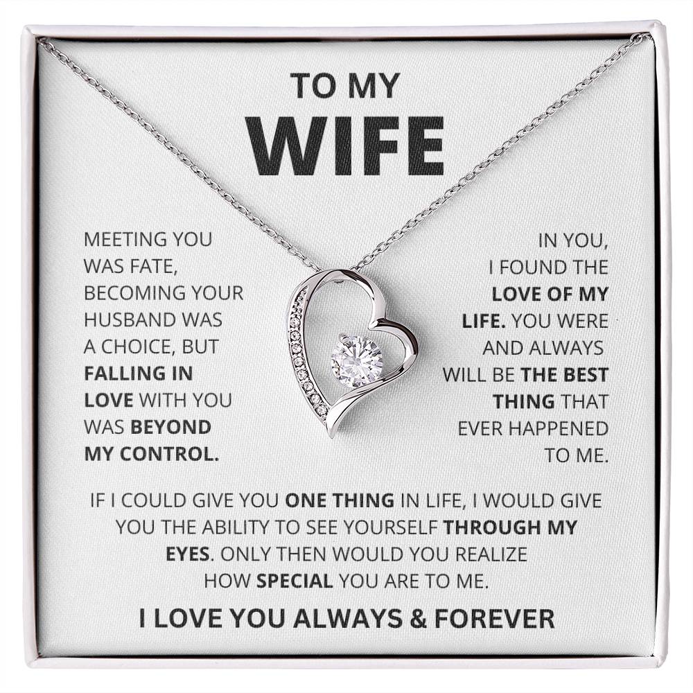 SHINEIVA | Wife Heart Necklace | Meeting you was fate