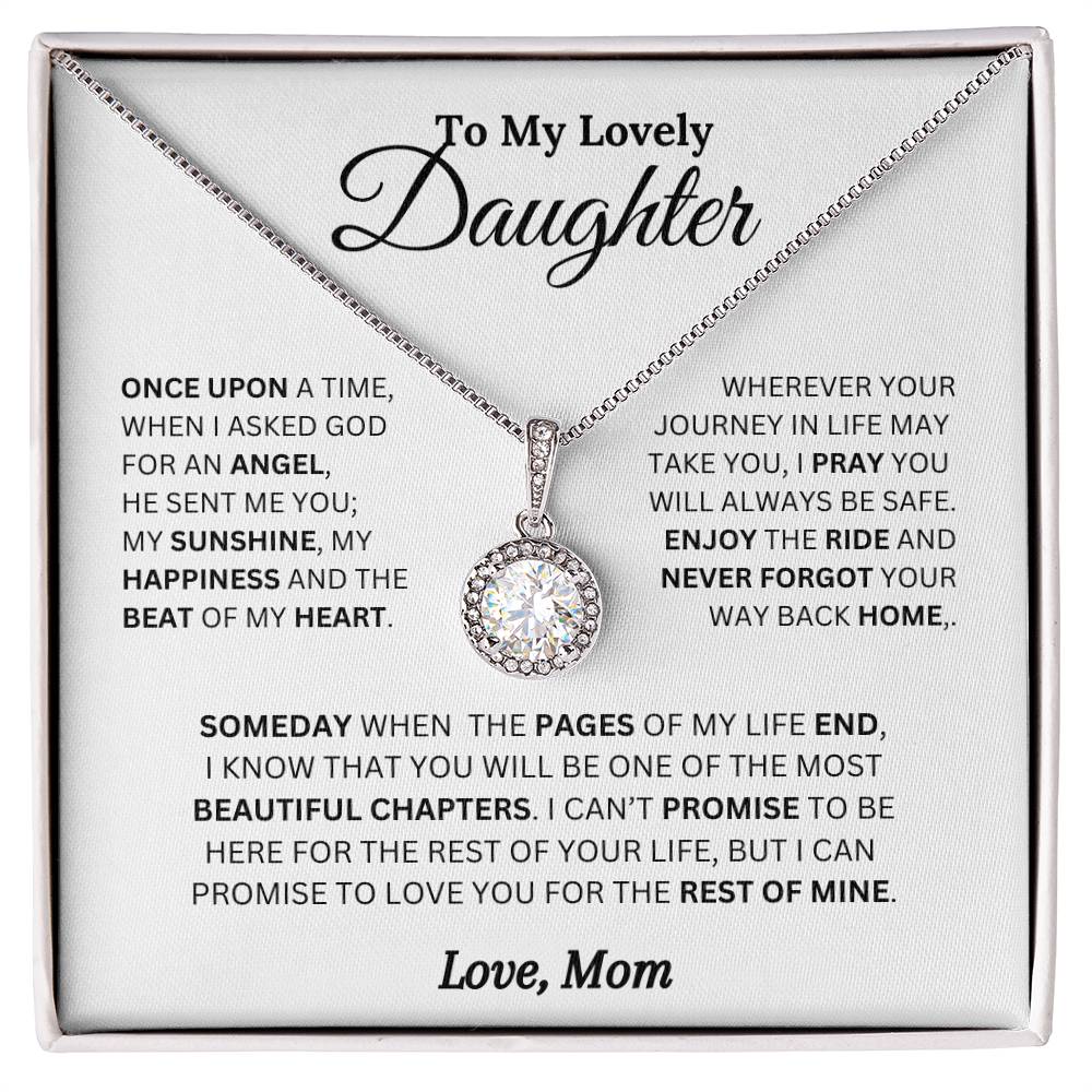 Emotional Gift For Daughter - Solitaire Necklace