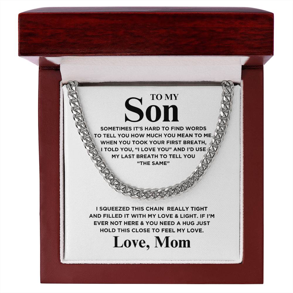 Unbreakable Bonds : Son Cuban Link Chain