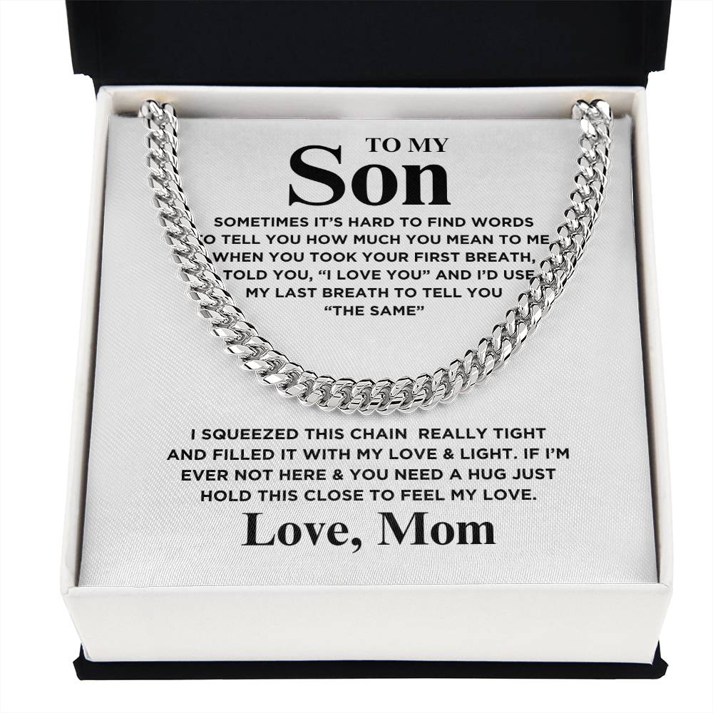 Unbreakable Bonds : Son Cuban Link Chain