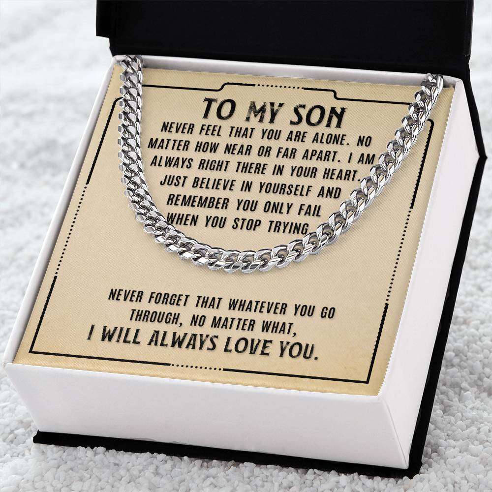 [Almost Sold Out] To My Son - Cuban Link Chain