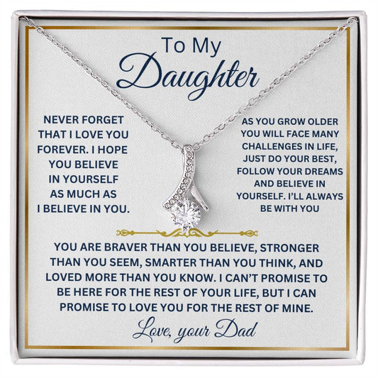 To my Daughter - Alluring Beauty Necklace