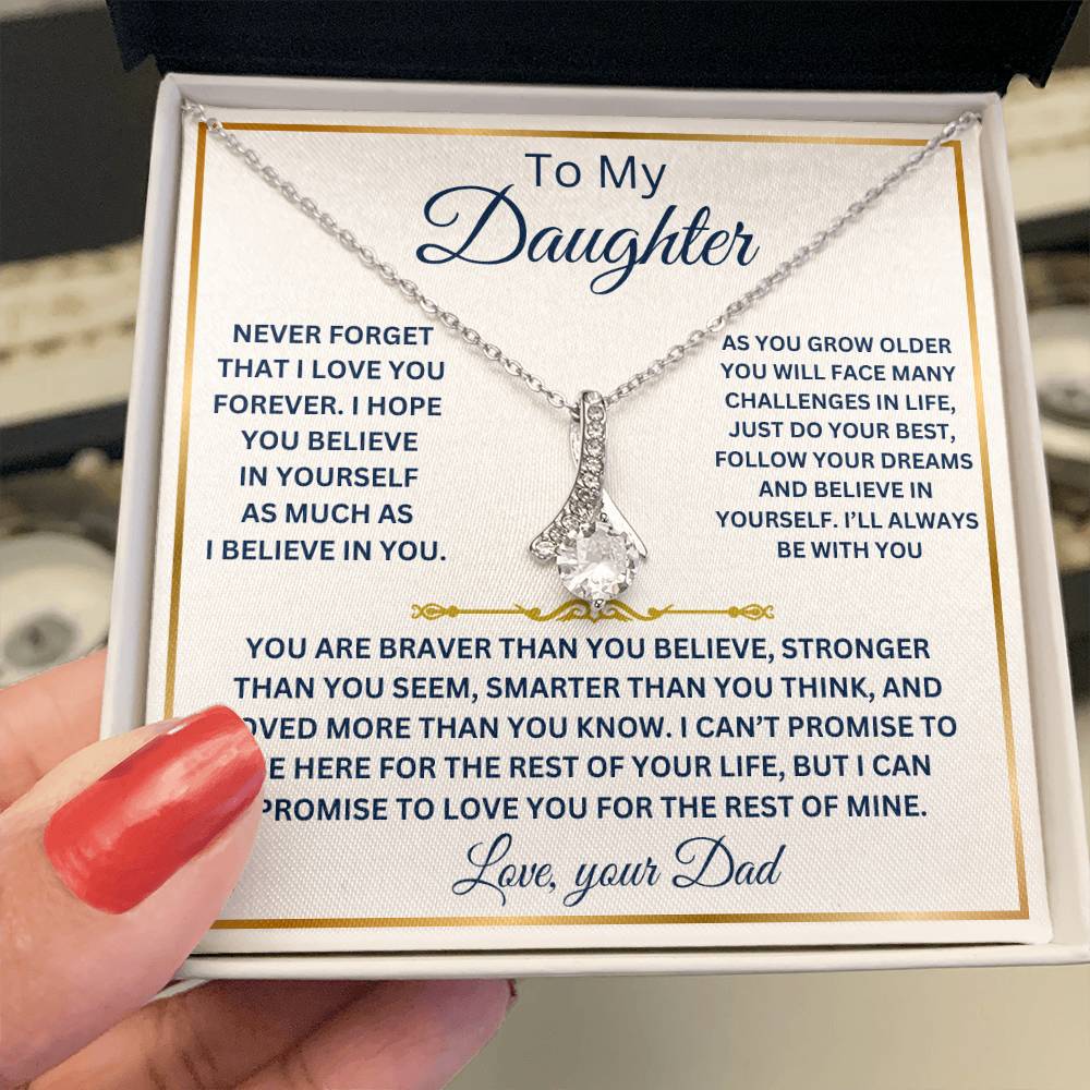 To my Daughter - Alluring Beauty Necklace – Shineiva.co