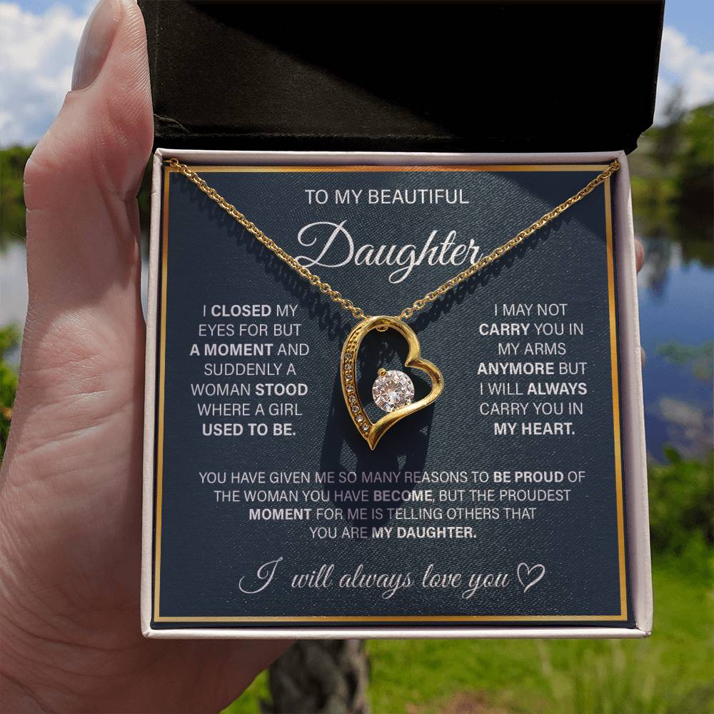 [Limited Edition] Luxury Gift for Daughter - Gold Forever Love Necklace