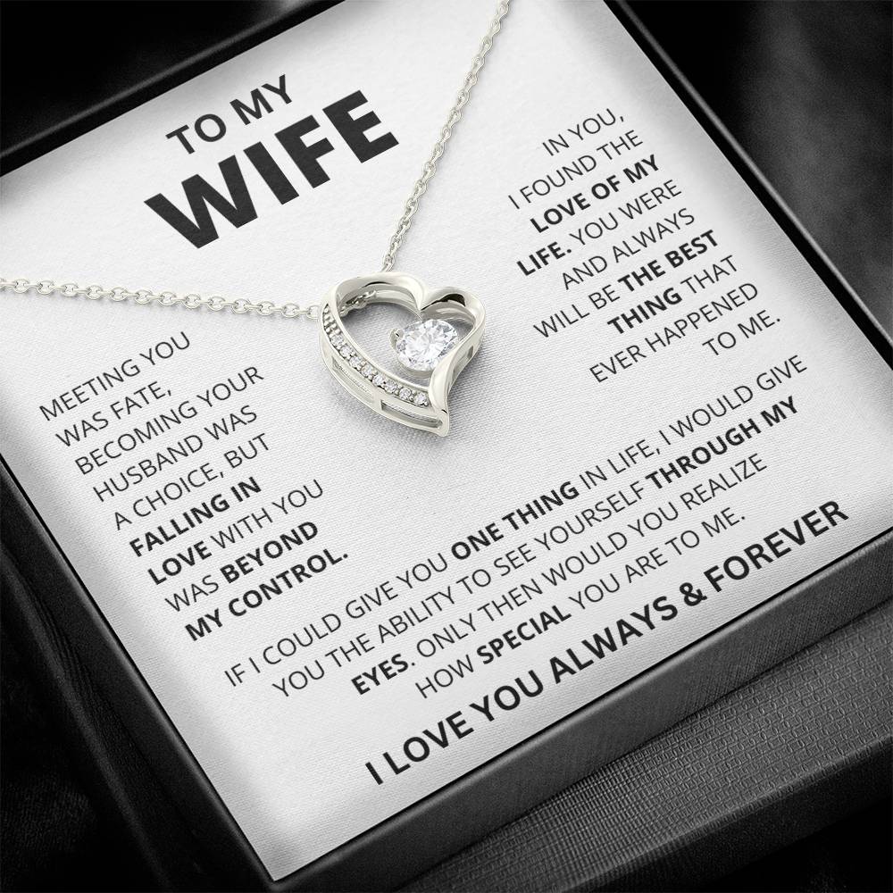 SHINEIVA | Wife Heart Necklace | Meeting you was fate