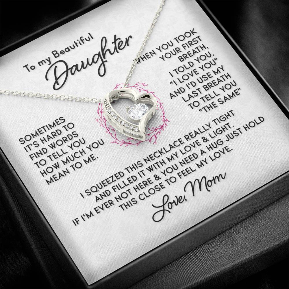 Heartfelt Daughter's Memoir - Forever Love Necklace