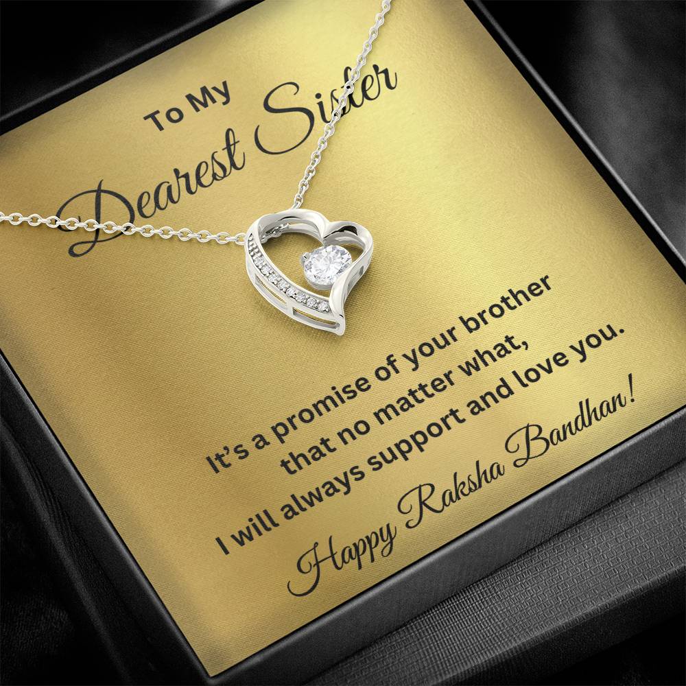 Luxury Rakhi Gift For Sister - Forever Love Necklace