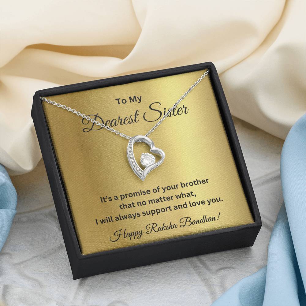 Luxury Rakhi Gift For Sister - Forever Love Necklace