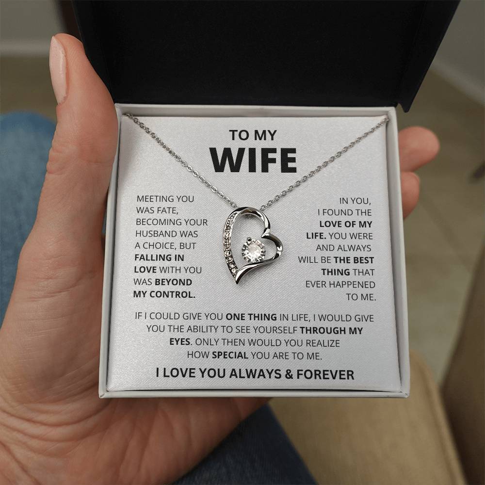 SHINEIVA | Wife Heart Necklace | Meeting you was fate