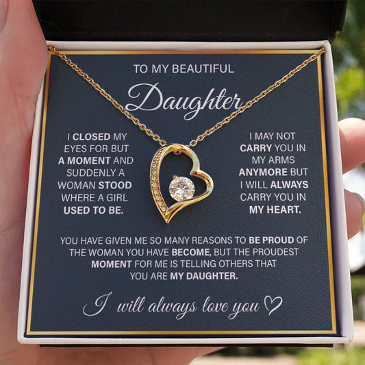 [Limited Edition] Luxury Gift for Daughter - Gold Forever Love Necklace