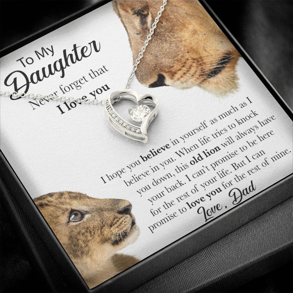 Personalized Gift For Daughter - Forever Love Necklace