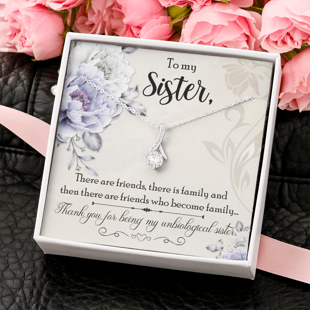 To My Sister - Alluring Beauty Pendant Necklace Gift Set