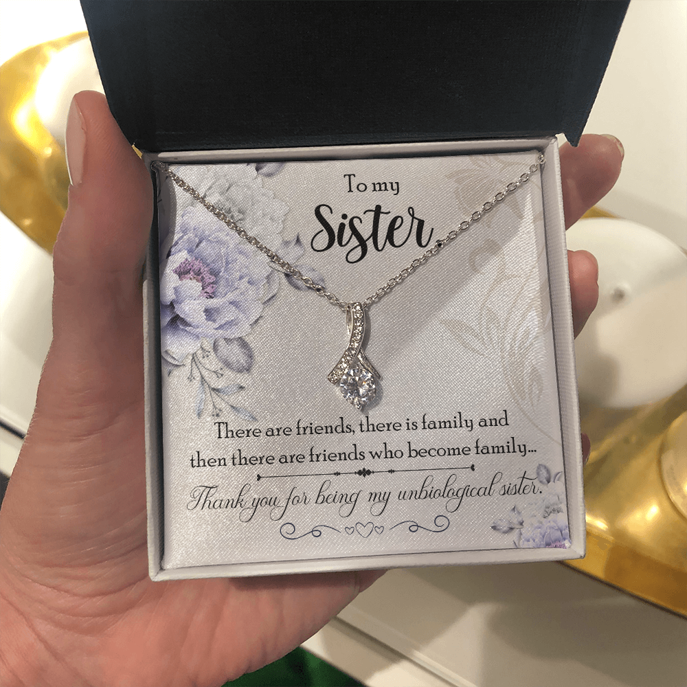 To My Sister - Alluring Beauty Pendant Necklace Gift Set