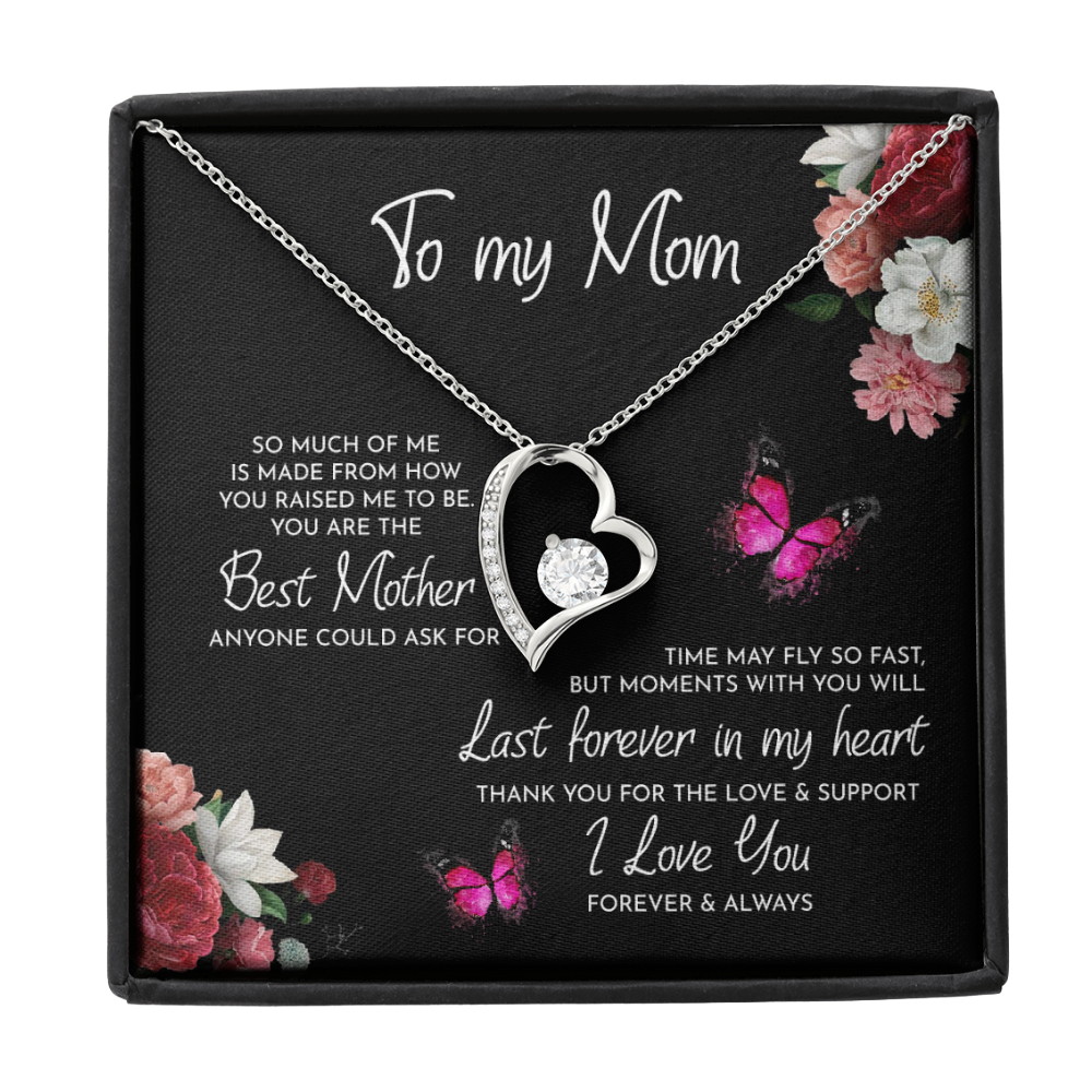 To My Mom - Forever Love Pendant Necklace Gift Set