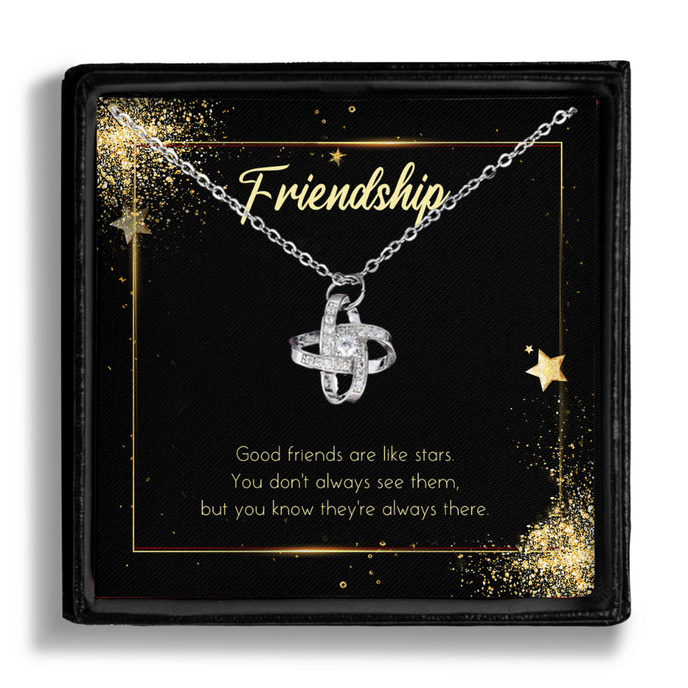 Friendship - Love Knot Pendant Necklace Gift Set