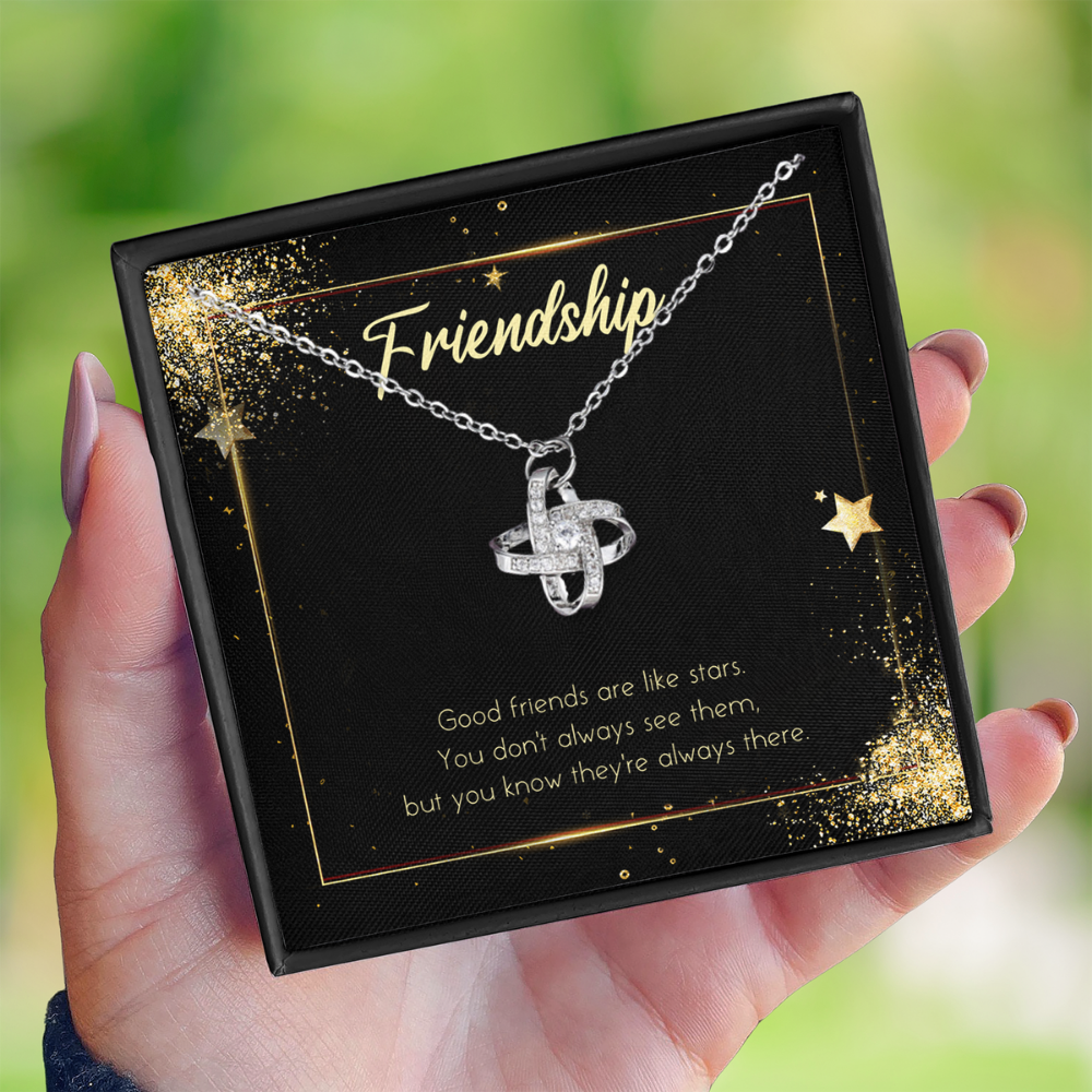 Friendship - Love Knot Pendant Necklace Gift Set