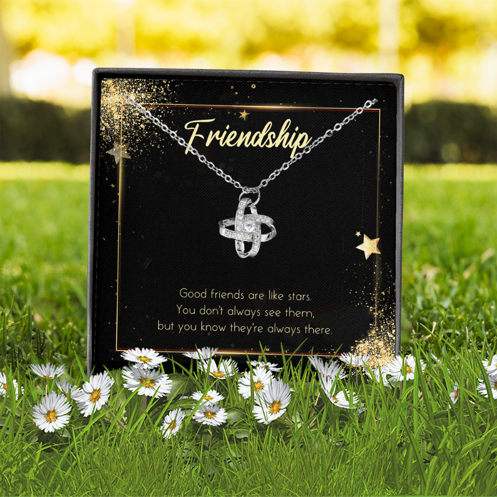 Friendship - Love Knot Pendant Necklace Gift Set