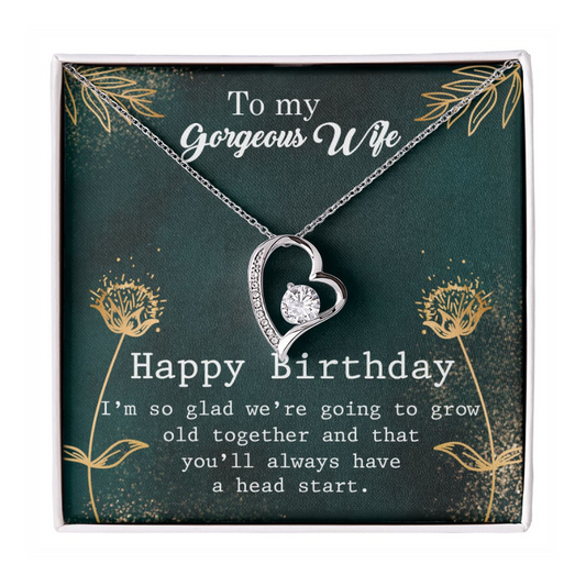 Gorgeous Wife - Happy Birthday - Forever Love Necklace