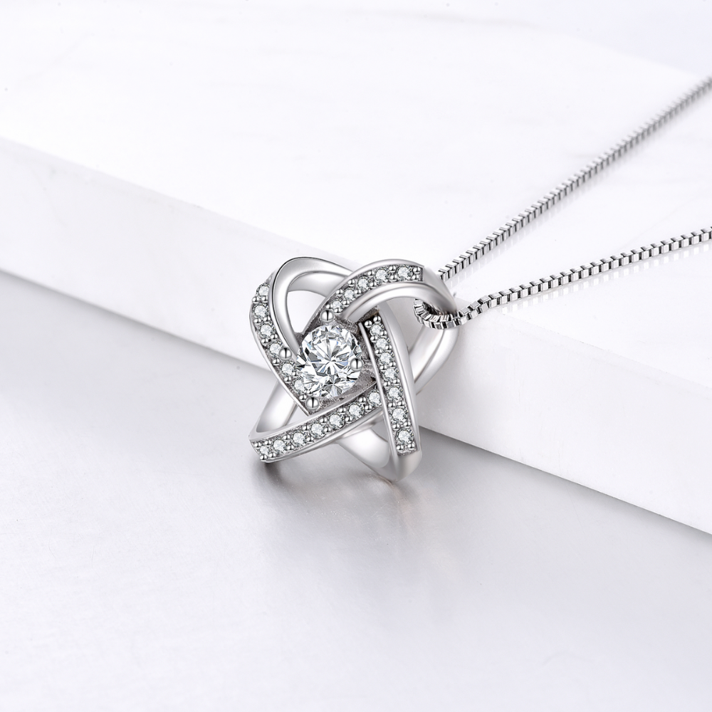 To My Soulmate - Love Knot Pendant Necklace Gift Set